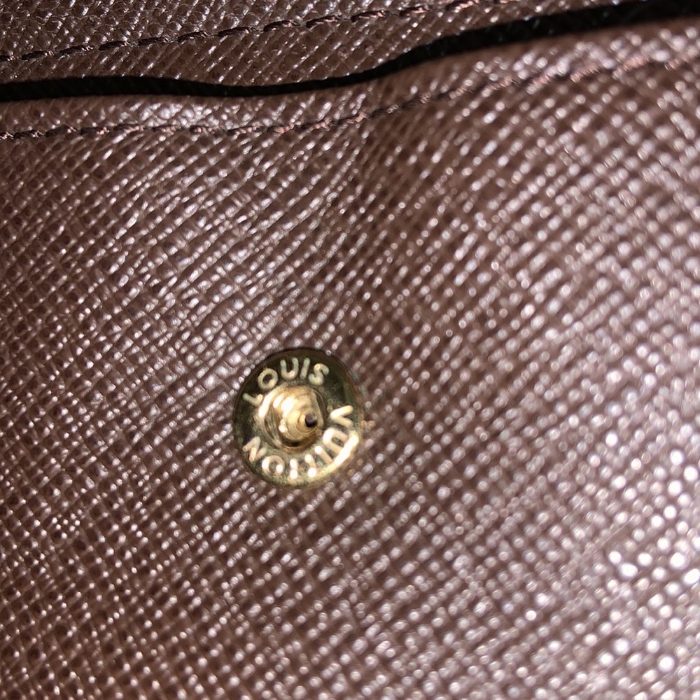 Authentic Louis Vuitton Damier Ebene Marco Bifold Leather Wallet - Picture 10 of 14